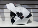 CASCO MOTO AXK ARTICULADO BLANCO CON LED