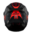 CASCO MOTO AXXIS BOHO B15 NEGRO ROJO MATE