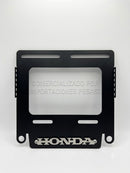 Porta Placa Para Moto HONDA Universal NEGRO De Acero Inoxidable
