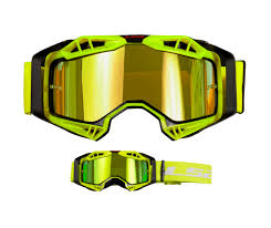 LENTE PARA CROSS LS2 AURA NEGRO/AMARILLO VISOR IRIDIUM
