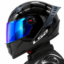 CASCO LS2 FF816 COSMOS NEGRO VISOR AZUL