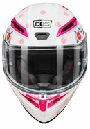 CASCO ABATIBLE HELLO KITTY EX SOMAN BLANCO CON ROSADO