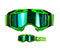 LENTE PARA CROSS LS2 AURA NEGRO/VERDE VISOR IRIDIUM