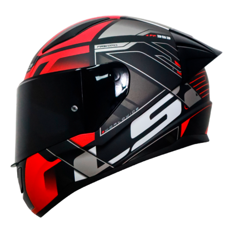 CASCO INTEGRAL LS2 NS353 DEVIANT ROJO MATE