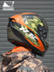 CASCO MOTO HJC KUME I70 NARANJA VERDE CAMUFLADO