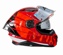CASCO MOTO AXXIS PANTHER SV ROJO BLANCO BRILLO