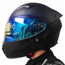 CASCO REVOX MOTO ARTICULADO DOBLE VISOR DIURNO AZUL