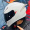 CASCO MOTO AXOR K5 NO BIHR BLANCO BRILLO POLARIZADO DOBLE VISOR