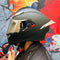 CASCO MOTO AXOR K5 NO BIHR FIBRA CARBONO DOBLE VISOR ESPEJO