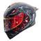 CASCO MOTO BIHR TOXIC ROJO GRIS MATE DOBLE VISOR DIURNO