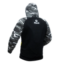Polera con capucha para moto de hombre XKUDO BENDER camo/negro/ gris – CE
