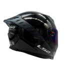 CASCO LS2 FF816 COSMOS NEGRO VISOR AZUL