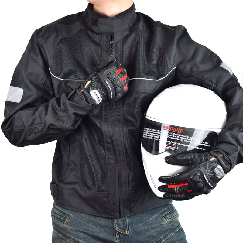 CHAQUETA DE MOTO VEMAR IMPERMEABLE NEGRO