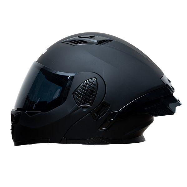 CASCO MOTO ABATIBLE XKUDO DEEP NEGRO MATE