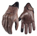 Guantes De Moto De Cuero Vintage