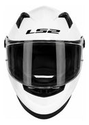 Casco Ls2 Cosmos Blanco Brillo Escarchado Visor Trasparente