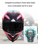 CASCO MOTO BIHR ROSA VERDE MATE DOBLE CERTIFICADO