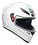 Casco Moto Cerrado Agv K-1 E2206 Blanco Certificado Diseño Solid
