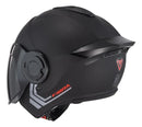 Casco Para Moto Fibra One Bit Stream Negro Mate