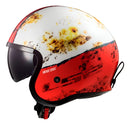 Casco Moto Ls2 Of599 Spitfire Inky Blanco