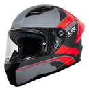 Casco Para Moto Ls2 Integral Vision Ff810 Gris Mate Rojo