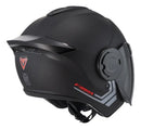 Casco Para Moto Fibra One Bit Stream Negro Mate