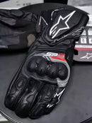 Guantes Alpinestars Sp-8 V3 Motocicleta Cuero Ce Adultos Neg