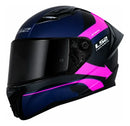 Casco Moto Ls2 Integral Vision Ff810 Azul Rosa Polarizado
