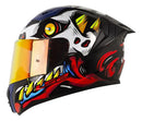 Casco Moto Ls2 Ff810 X-kull Negro Rojo Brillo Visor Diurno