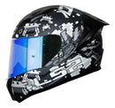 Casco Moto Ls2 Ff810 Space Negro Gris Visor Revo Azul Diurno