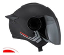 Casco Para Moto Fibra One Bit Stream Negro Mate