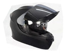 Casco Moto Integral Revox Dual Visor Mate Negro Dot Adulto