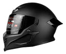 Casco Integral Hoken Ff-601 Negro Mate Diseño Futurista Dot
