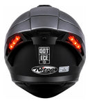 Casco Moto Ces Articulado Doble Visor Certificado Titanio