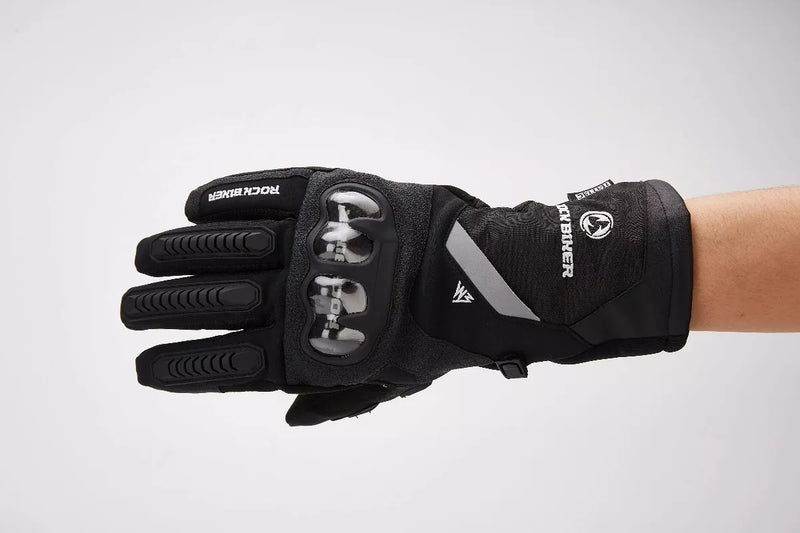 GUANTES MOTO IMPERMEABLES LARGOS ROCBIKER REFLECTIVOS