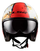 Casco Moto Ls2 Of599 Spitfire Inky Blanco
