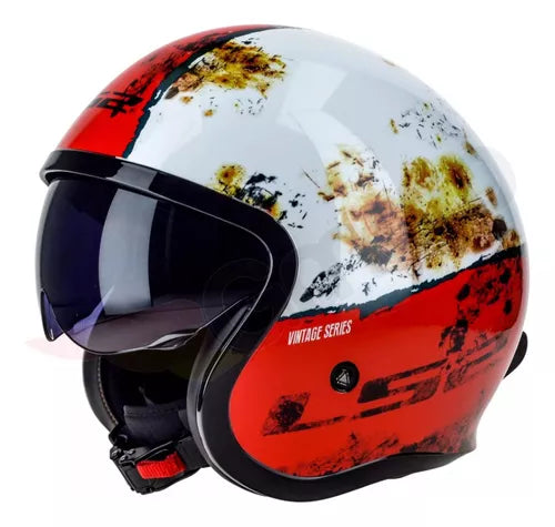 CASCO MOTO LS2 OF599 SPITFIRE INKY BLANCO