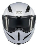 CASCO ABATIBLE AXXIS GHOSTFIGHTER SOLIDO A0 BLANCO BRILLO