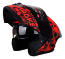 CASCO ABATIBLE HOKEN FF-916 ROJO MATE DEVIL