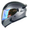 CASCO MOTO CES ARTICULADO DOBLE VISOR CERTIFICADO GRIS MATE