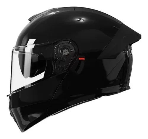 CASCO MOTO AXK ABATIBLE NEGRO BRILLO POLARIZADO