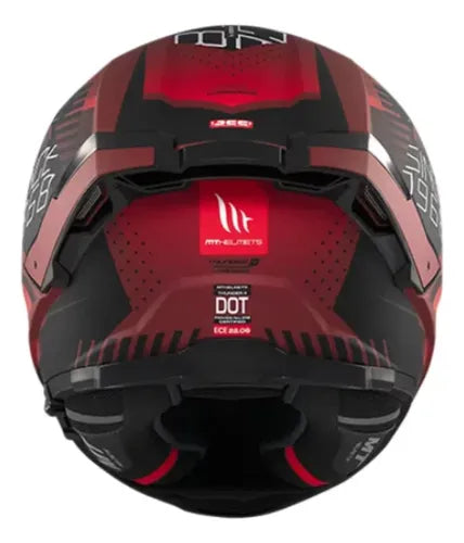 CASCO MOTO MT THUNDER 4 SV LUMINENCE ROJO MATE