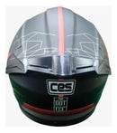 CASCO MOTO CES AIRFLITE DOBLE CERTIFICADO C/VISOR DIA Y NOCHE ROJO