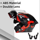 CASCO MOTO AXK ABATIBLE NEGRO BRILLO POLARIZADO