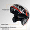 CASCO MOTO AXK ABATIBLE NEGRO BRILLO POLARIZADO