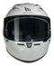 CASCO MOTO MT HELMETS SEGMENT BLANCO BRILLO POLARIZADO