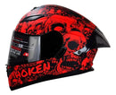 CASCO ABATIBLE HOKEN FF-916 ROJO MATE DEVIL