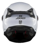 CASCO ABATIBLE AXXIS GHOSTFIGHTER SOLIDO A0 BLANCO BRILLO