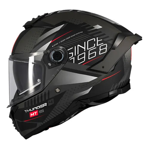 CASCO MOTO MT THUNDER 4 SV LUMINENCE GRIS MATE