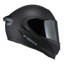CASCO PARA MOTO ABATIBLE FIBRA ATTO DUO NEGRO MATE CON LED